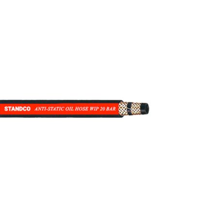 This image shows a high-quality Anti-Static Oil Hose, designed to prevent static electricity buildup and electrical discharges while transferring oil and other fluids.