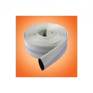 Image of Canvas fire Hose for industrial firefighting equipment, it is essential gear for fire safety and emergency response.