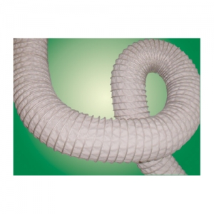 Image of Clamped High Temperature Duct, flexible duct secured with clamps in a high-temperature environment.
