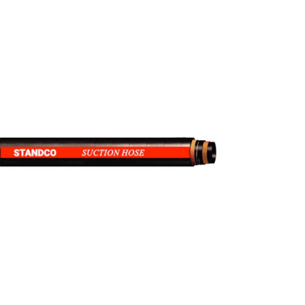 The image shows a close-up of a rugged and reliable Suction Hose, designed for heavy-duty use in various industries.