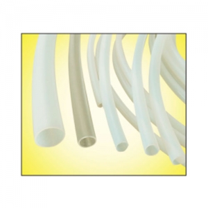 Close-up of durable Teflon tubing, ideal for high-temperature and chemical-resistant applications.
