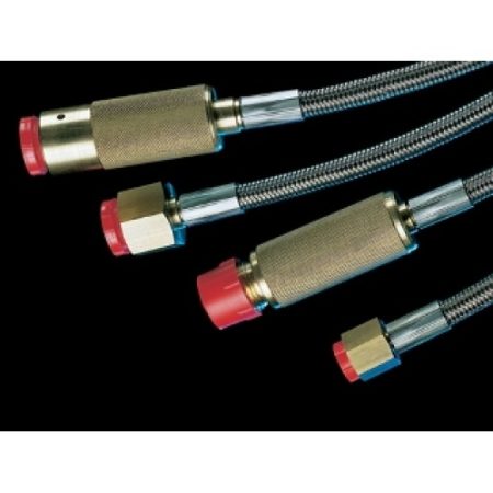 Image showcasing a high-quality Cryogenic Gas Hose used for safely transporting extremely low-temperature gases in industrial applications.